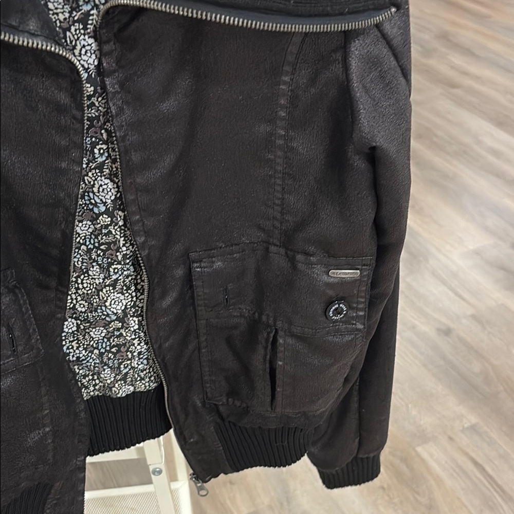 Element women’s soft leather Black Jacket - Picture 5 of 8